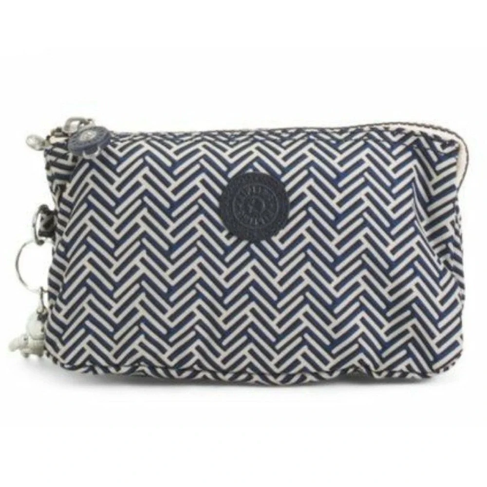 Kipling Creativity XL‎ Urban Chevron Cosmetic Bag Toiletries Bag NWT